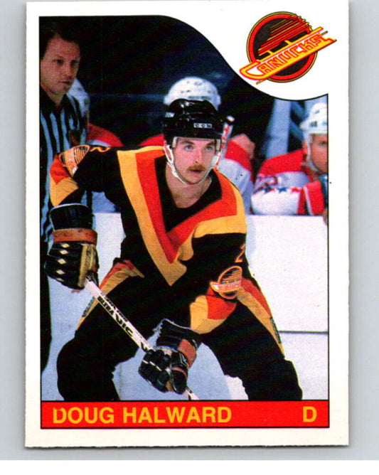 1985-86 O-Pee-Chee #189 Doug Halward  Vancouver Canucks  V56778 Image 1