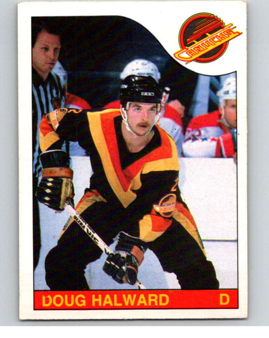 1985-86 O-Pee-Chee #189 Doug Halward  Vancouver Canucks  V56779 Image 1