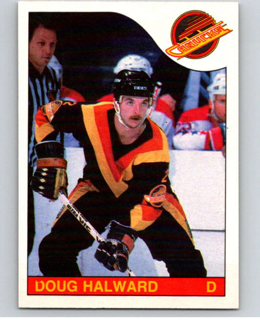 1985-86 O-Pee-Chee #189 Doug Halward  Vancouver Canucks  V56780 Image 1