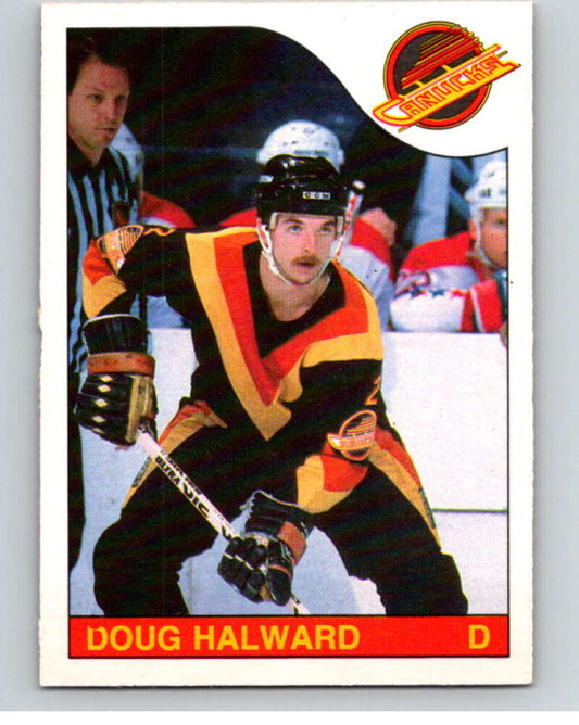 1985-86 O-Pee-Chee #189 Doug Halward  Vancouver Canucks  V56781 Image 1