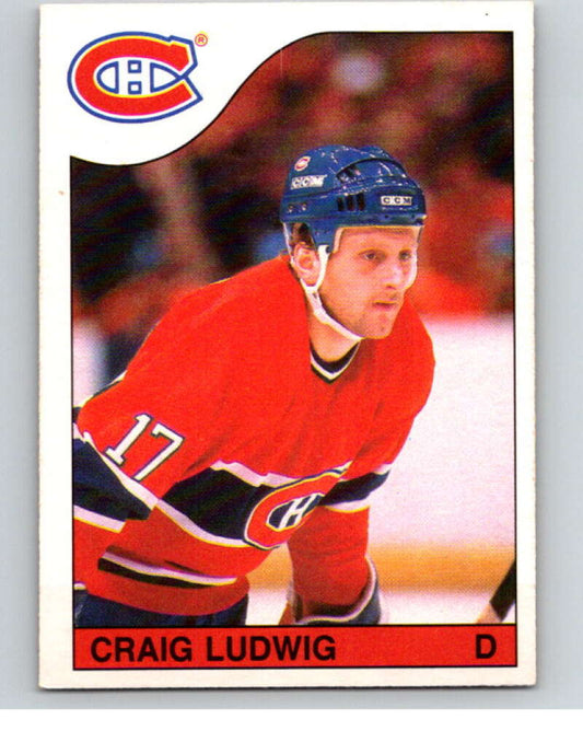 1985-86 O-Pee-Chee #192 Craig Ludwig  Montreal Canadiens  V56786 Image 1