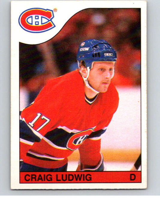 1985-86 O-Pee-Chee #192 Craig Ludwig  Montreal Canadiens  V56787 Image 1