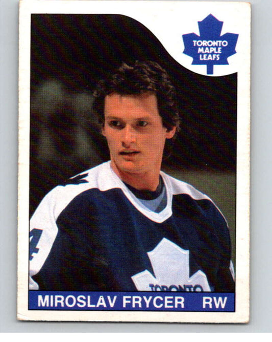 1985-86 O-Pee-Chee #198 Miroslav Frycer  Toronto Maple Leafs  V56800 Image 1