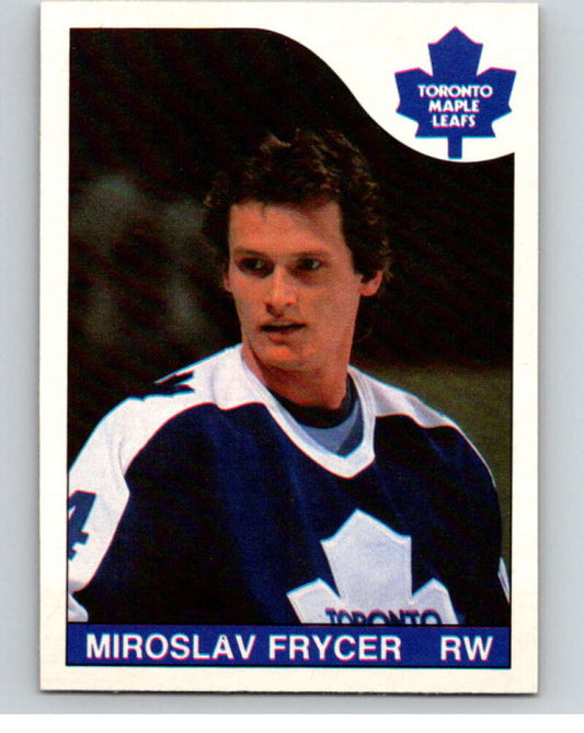 1985-86 O-Pee-Chee #198 Miroslav Frycer  Toronto Maple Leafs  V56801 Image 1