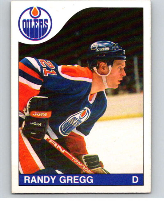 1985-86 O-Pee-Chee #199 Randy Gregg  Edmonton Oilers  V56803 Image 1