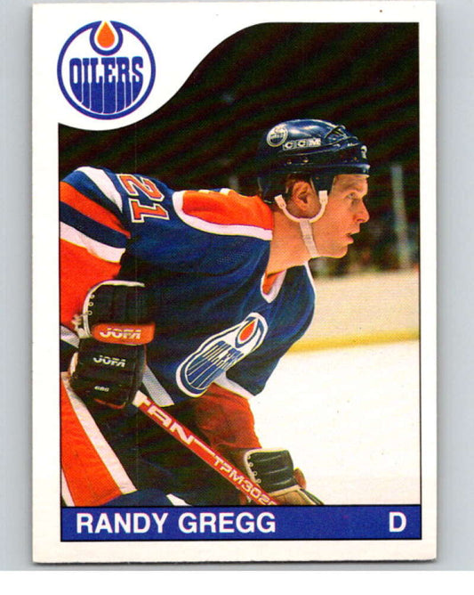 1985-86 O-Pee-Chee #199 Randy Gregg  Edmonton Oilers  V56805 Image 1