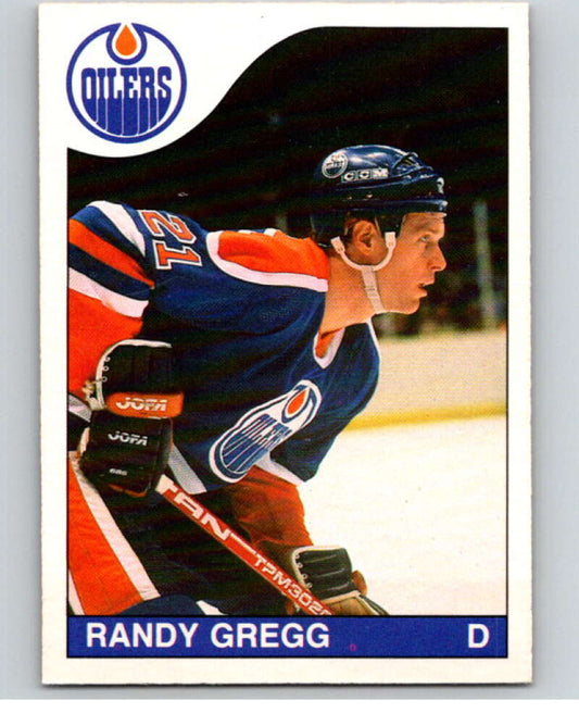 1985-86 O-Pee-Chee #199 Randy Gregg  Edmonton Oilers  V56806 Image 1