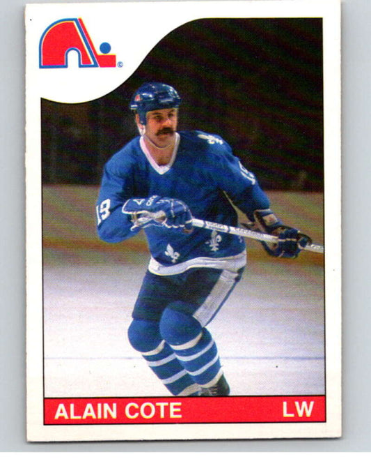 1985-86 O-Pee-Chee #205 Alain Cote  Quebec Nordiques  V56817 Image 1