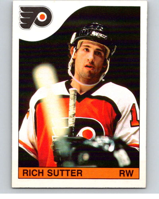 1985-86 O-Pee-Chee #208 Rich Sutter  Philadelphia Flyers  V56820 Image 1