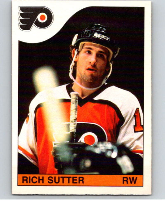 1985-86 O-Pee-Chee #208 Rich Sutter  Philadelphia Flyers  V56821 Image 1