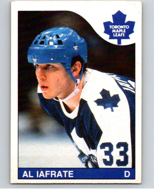 1985-86 O-Pee-Chee #210 Al Iafrate RC Rookie Maple Leafs  V56824 Image 1