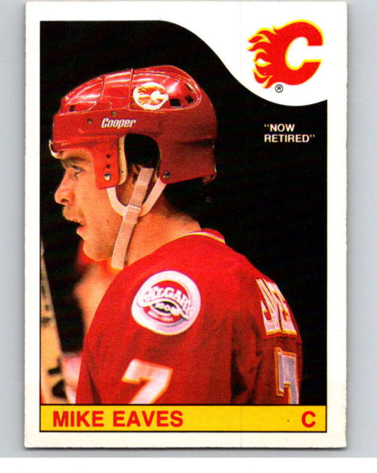 1985-86 O-Pee-Chee #213 Mike Eaves  Calgary Flames  V56827 Image 1