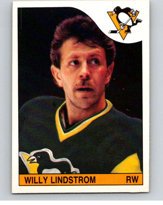 1985-86 O-Pee-Chee #217 Willy Lindstrom  Pittsburgh Penguins  V56838 Image 1