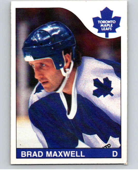 1985-86 O-Pee-Chee #224 Brad Maxwell  Toronto Maple Leafs  V56858 Image 1