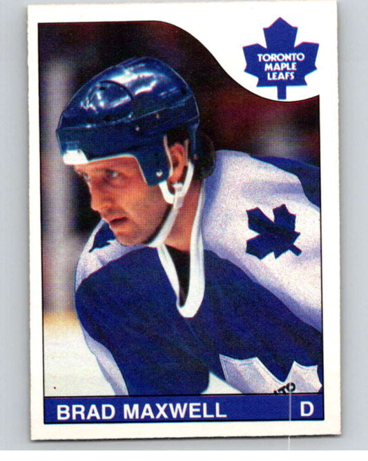 1985-86 O-Pee-Chee #224 Brad Maxwell  Toronto Maple Leafs  V56859 Image 1