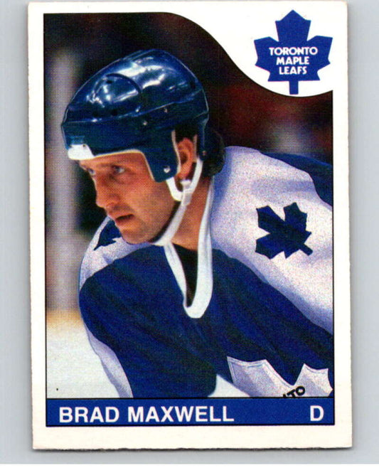 1985-86 O-Pee-Chee #224 Brad Maxwell  Toronto Maple Leafs  V56860 Image 1
