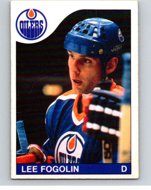 1985-86 O-Pee-Chee #235 Lee Fogolin  Edmonton Oilers  V56883 Image 1