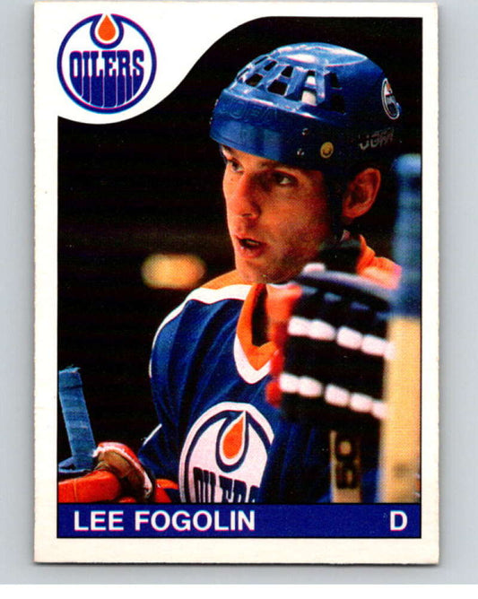 1985-86 O-Pee-Chee #235 Lee Fogolin  Edmonton Oilers  V56884 Image 1