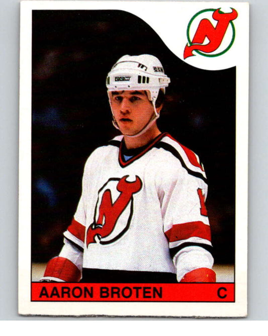 1985-86 O-Pee-Chee #249 Aaron Broten  New Jersey Devils  V56917 Image 1