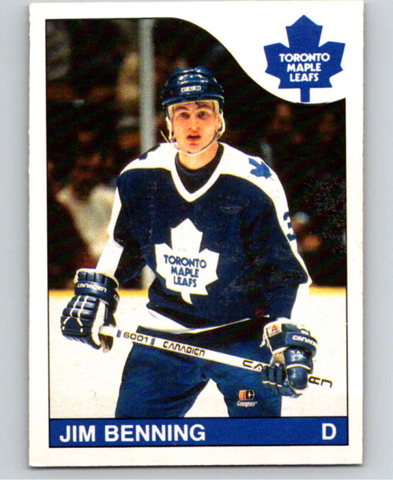1985-86 O-Pee-Chee #250 Jim Benning  Toronto Maple Leafs  V56918 Image 1