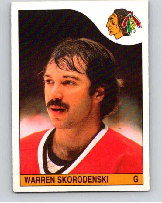 1985-86 O-Pee-Chee #255 Warren Skorodenski  RC Rookie Chicago Blackhawks  V56929 Image 1