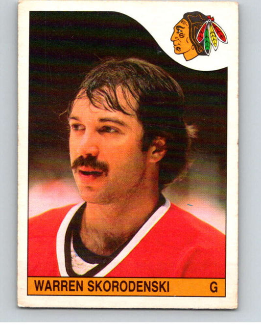1985-86 O-Pee-Chee #255 Warren Skorodenski  RC Rookie Chicago Blackhawks  V56930 Image 1