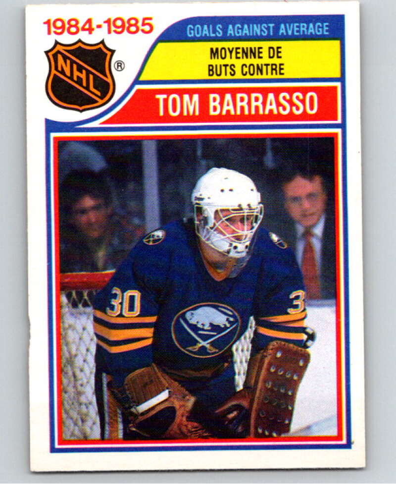 1985-86 O-Pee-Chee #263 Tom Barrasso LL  Buffalo Sabres  V56939 Image 1