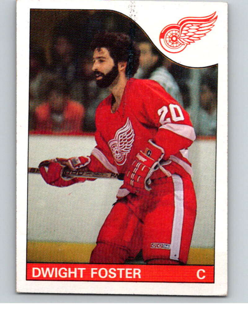 1985-86 Topps #14 Dwight Foster  Detroit Red Wings  V56949 Image 1
