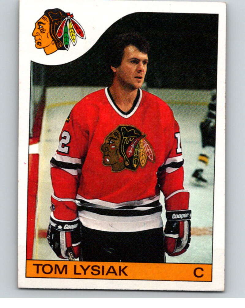 1985-86 Topps #23 Tom Lysiak  Chicago Blackhawks  V56953 Image 1