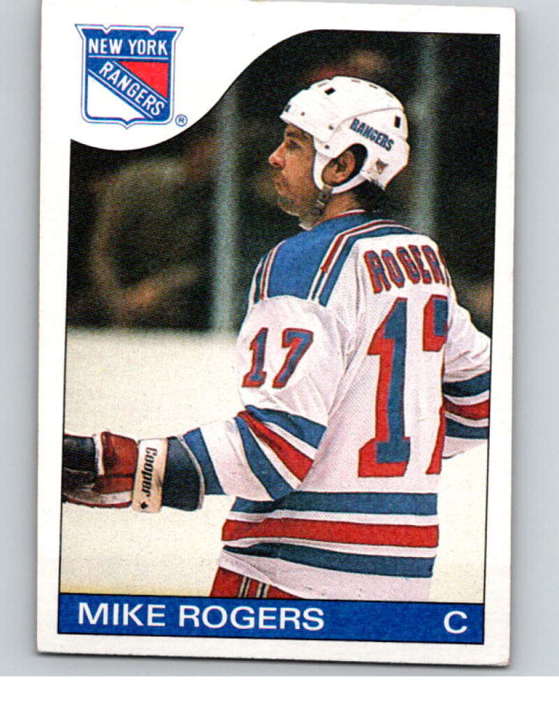 1985-86 Topps #39 Mike Rogers  New York Rangers  V56956 Image 1