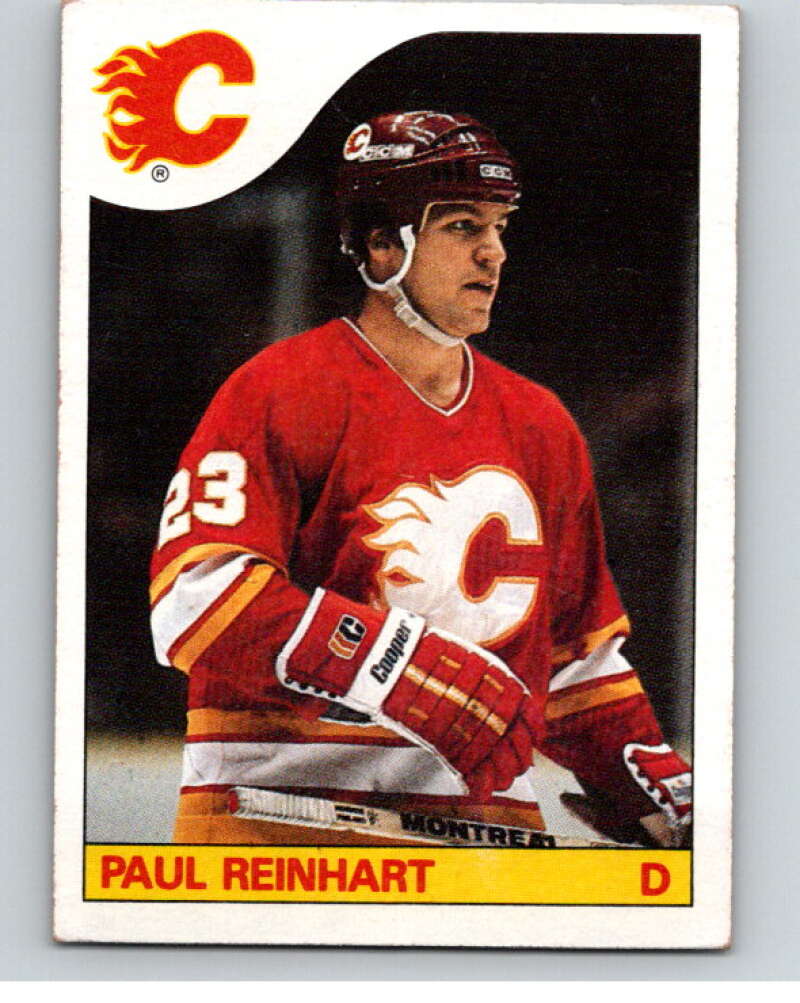 1985-86 Topps #48 Paul Reinhart  Calgary Flames  V56958 Image 1