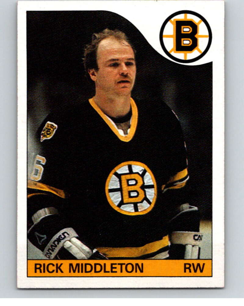 1985-86 Topps #64 Rick Middleton  Boston Bruins  V56967 Image 1