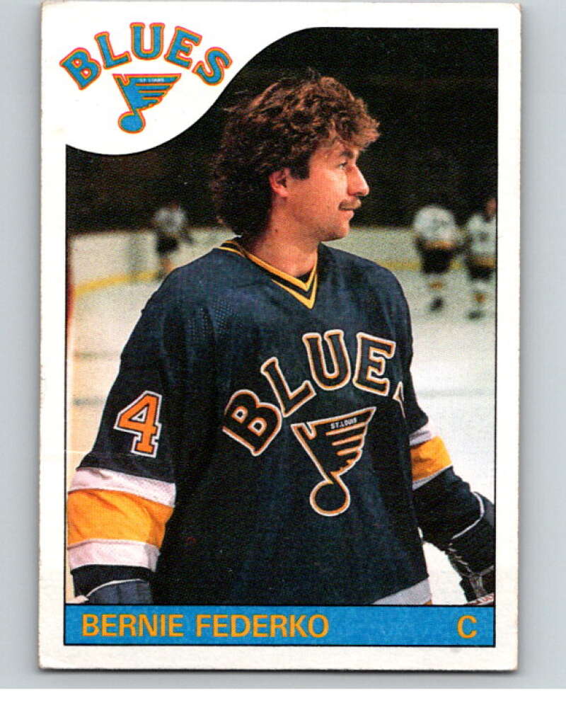 1985-86 Topps #104 Bernie Federko  St. Louis Blues  V56982 Image 1