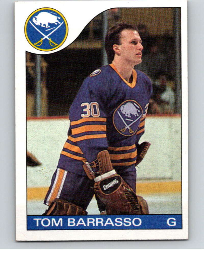 1985-86 Topps #105 Tom Barrasso  Buffalo Sabres  V56983 Image 1