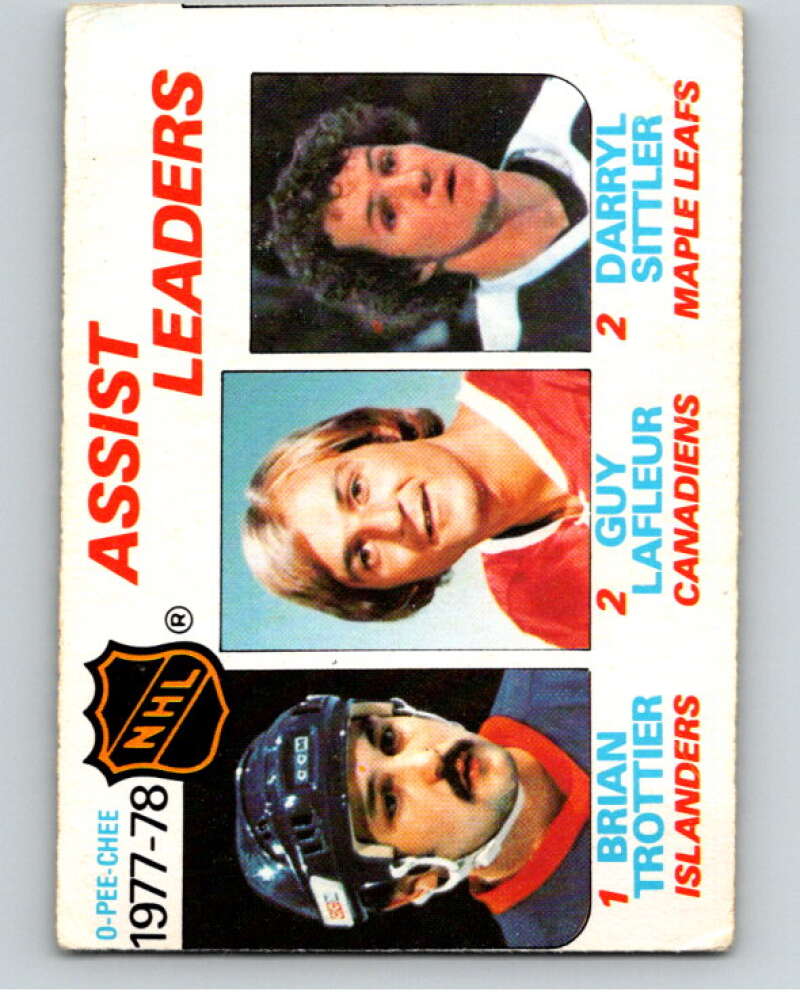 1978-79 O-Pee-Chee #64 Trottier/Lafleur/Sittler LL  V57004 Image 1