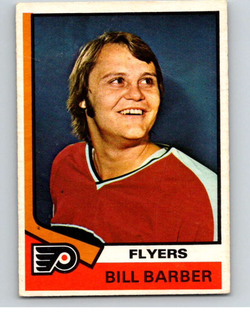 1974-75 O-Pee-Chee #8 Bill Barber  Philadelphia Flyers  V57014 Image 1
