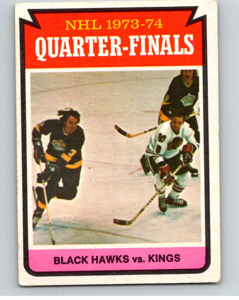 1974-75 O-Pee-Chee #212 Quarterfinals  Chicago Blackhawks  V57021 Image 1
