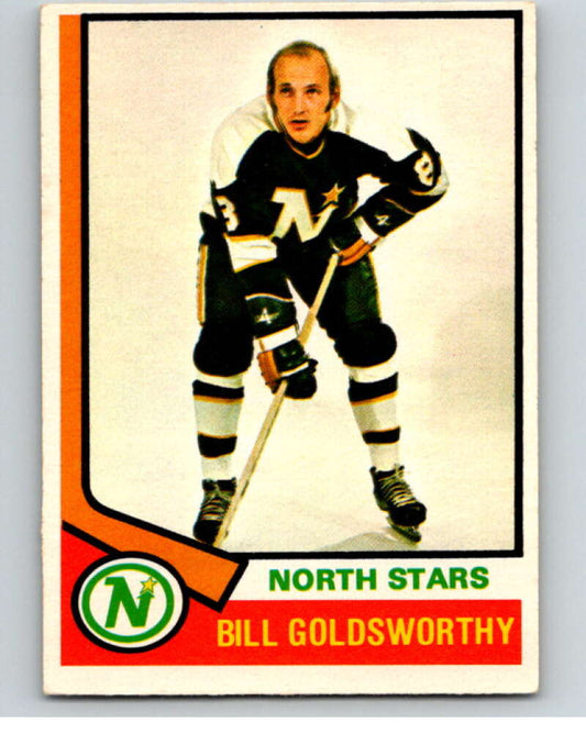 1974-75 O-Pee-Chee #220 Bill Goldsworthy  Minnesota North Stars  V57023 Image 1