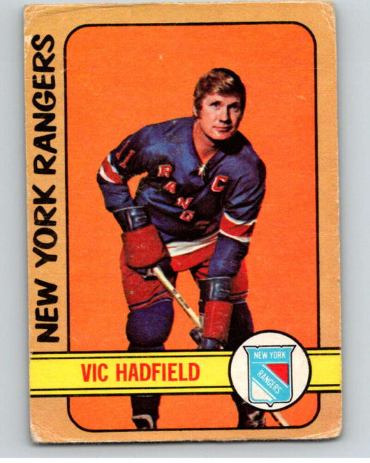 1972-73 O-Pee-Chee #31 Vic Hadfield  New York Rangers  V57035 Image 1