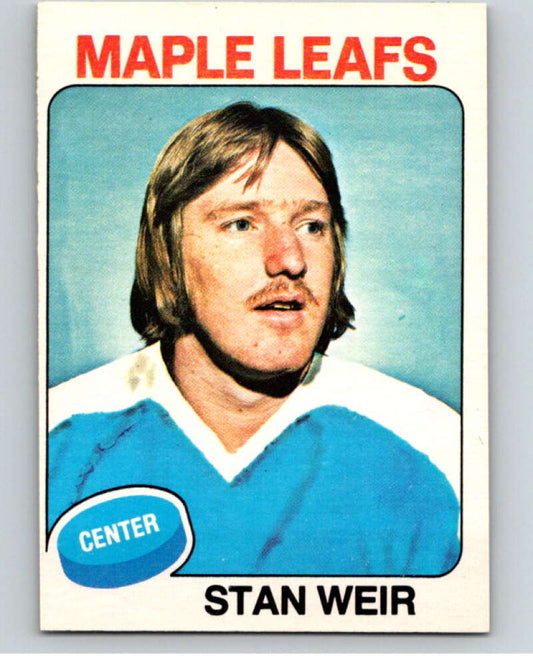 1975-76 O-Pee-Chee #132 Stan Weir  Toronto Maple Leafs  V57051 Image 1