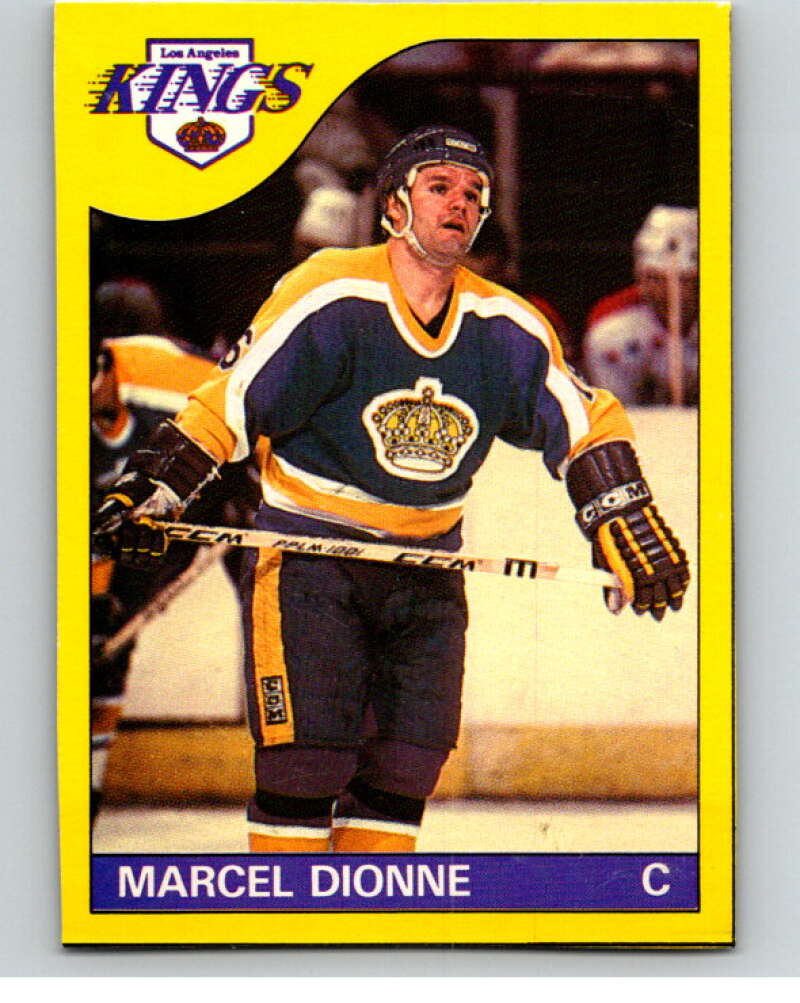 1985-86 O-Pee-Chee Box Bottom #E Marcal Dionne  V57069 Image 1