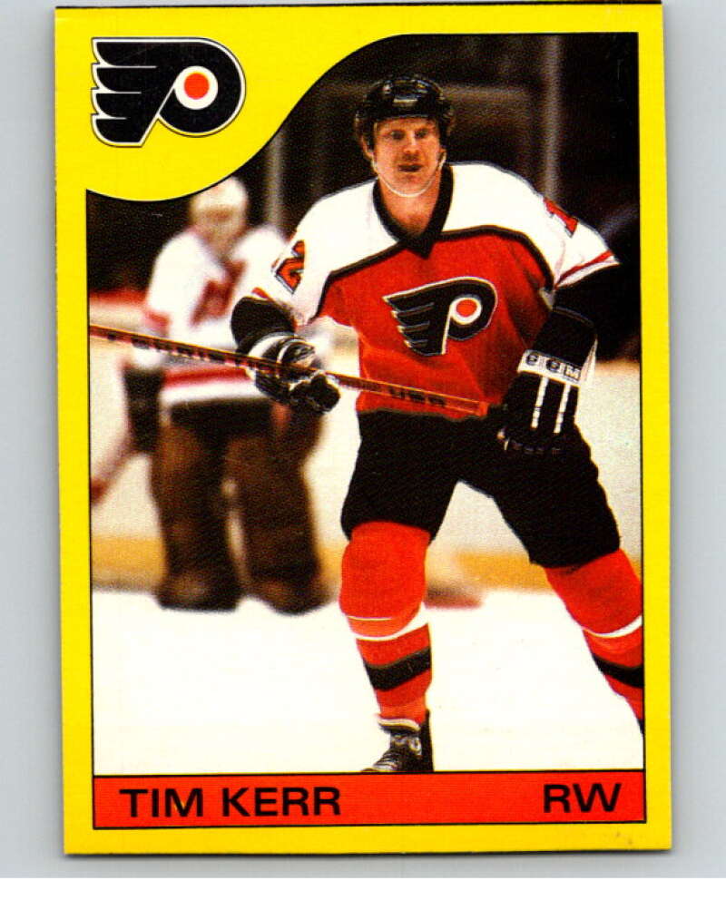 1985-86 O-Pee-Chee Box Bottom #H Tim Kerr  V57072 Image 1