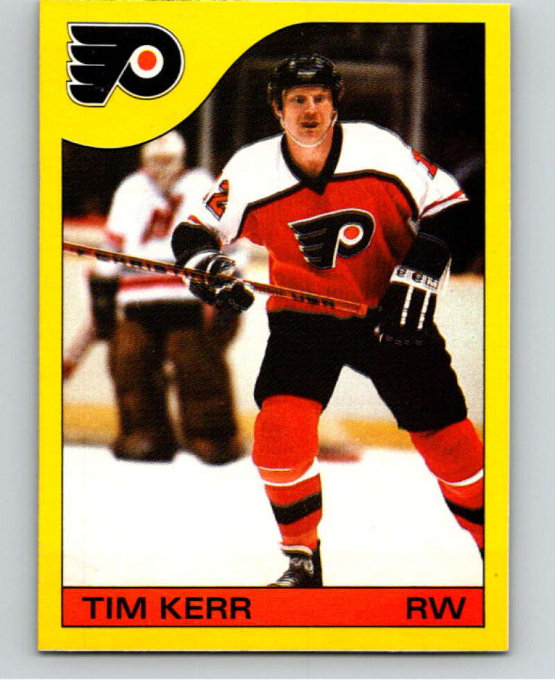 1985-86 O-Pee-Chee Box Bottom #H Tim Kerr  V57073 Image 1