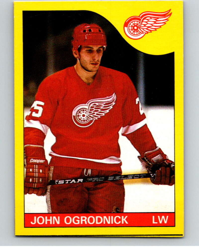 1985-86 O-Pee-Chee Box Bottom #J John Ogrodnick  V57074 Image 1