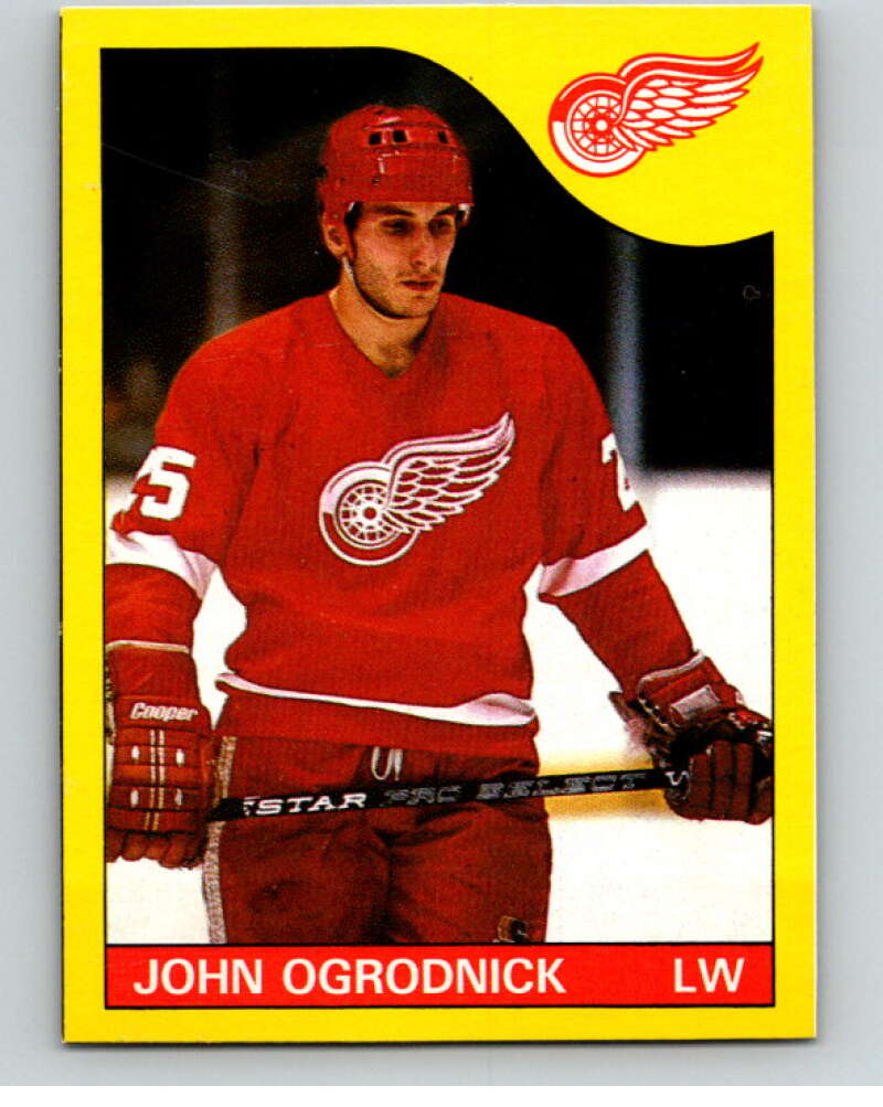 1985-86 O-Pee-Chee Box Bottom #J John Ogrodnick  V57075 Image 1