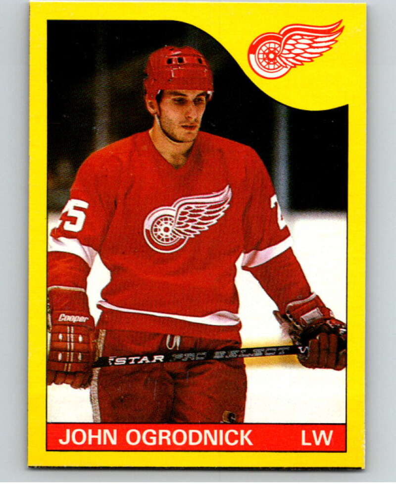 1985-86 O-Pee-Chee Box Bottom #J John Ogrodnick  V57076 Image 1