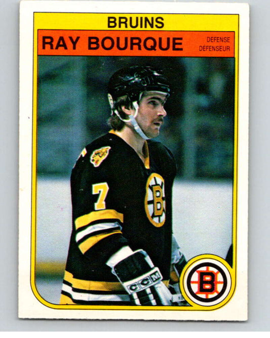 1982-83 O-Pee-Chee #7 Ray Bourque  Boston Bruins  V57112 Image 1