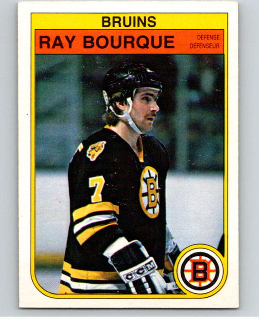 1982-83 O-Pee-Chee #7 Ray Bourque  Boston Bruins  V57113 Image 1