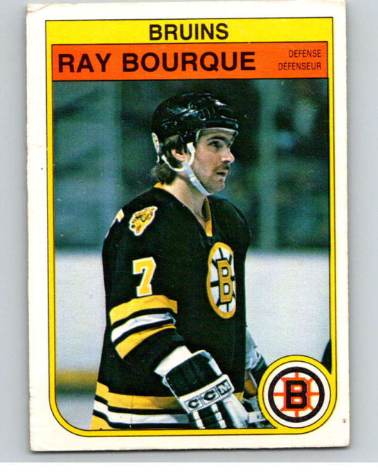 1982-83 O-Pee-Chee #7 Ray Bourque  Boston Bruins  V57114 Image 1