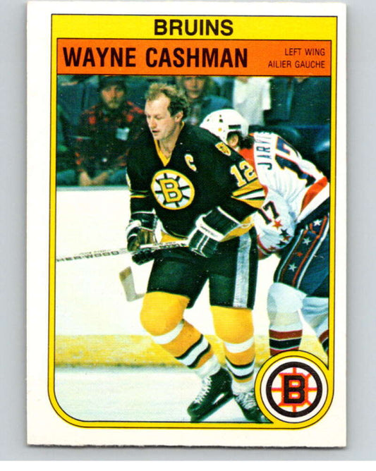1982-83 O-Pee-Chee #8 Wayne Cashman  Boston Bruins  V57116 Image 1